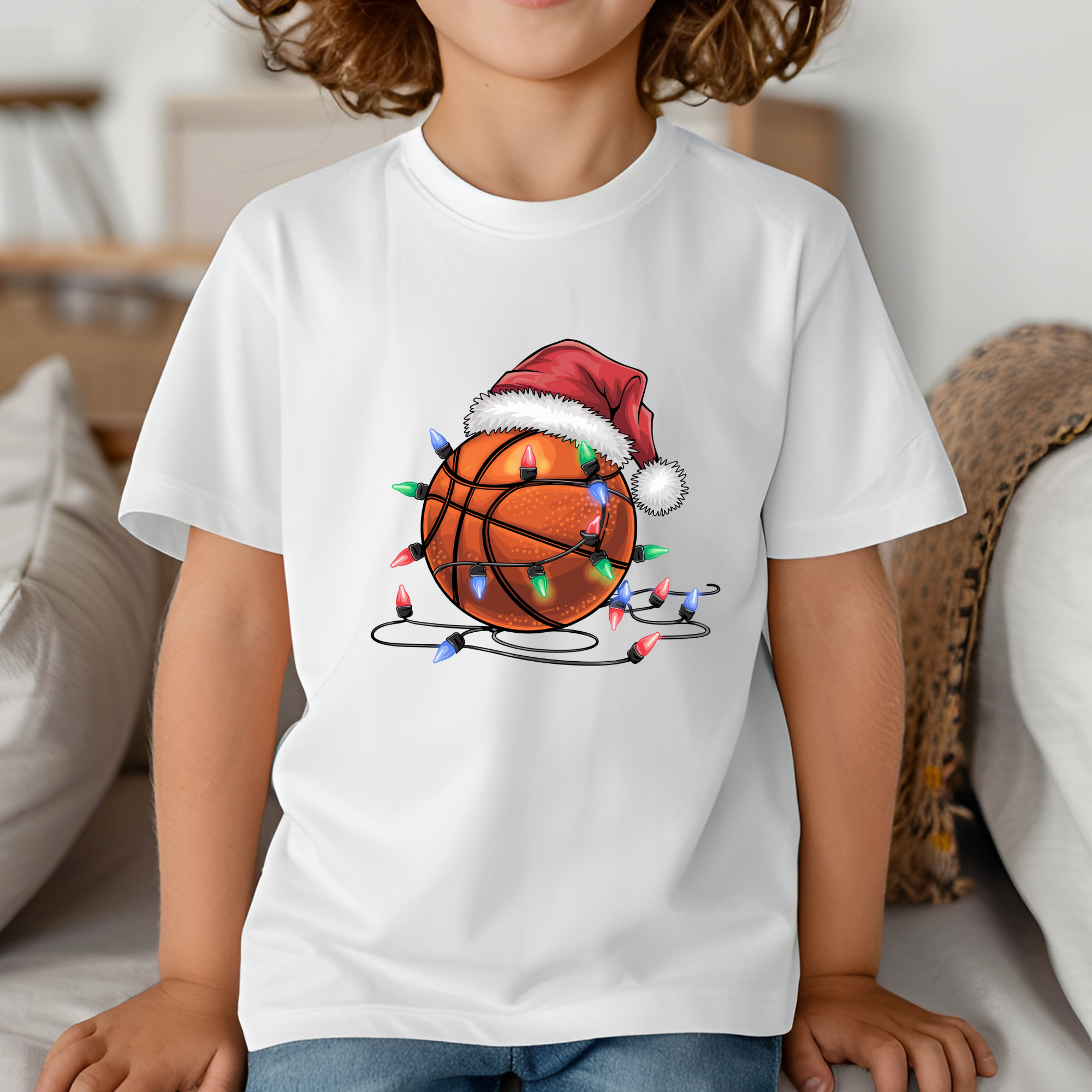 TRICOU COPII "CHRISTMAS BASKETBALL"