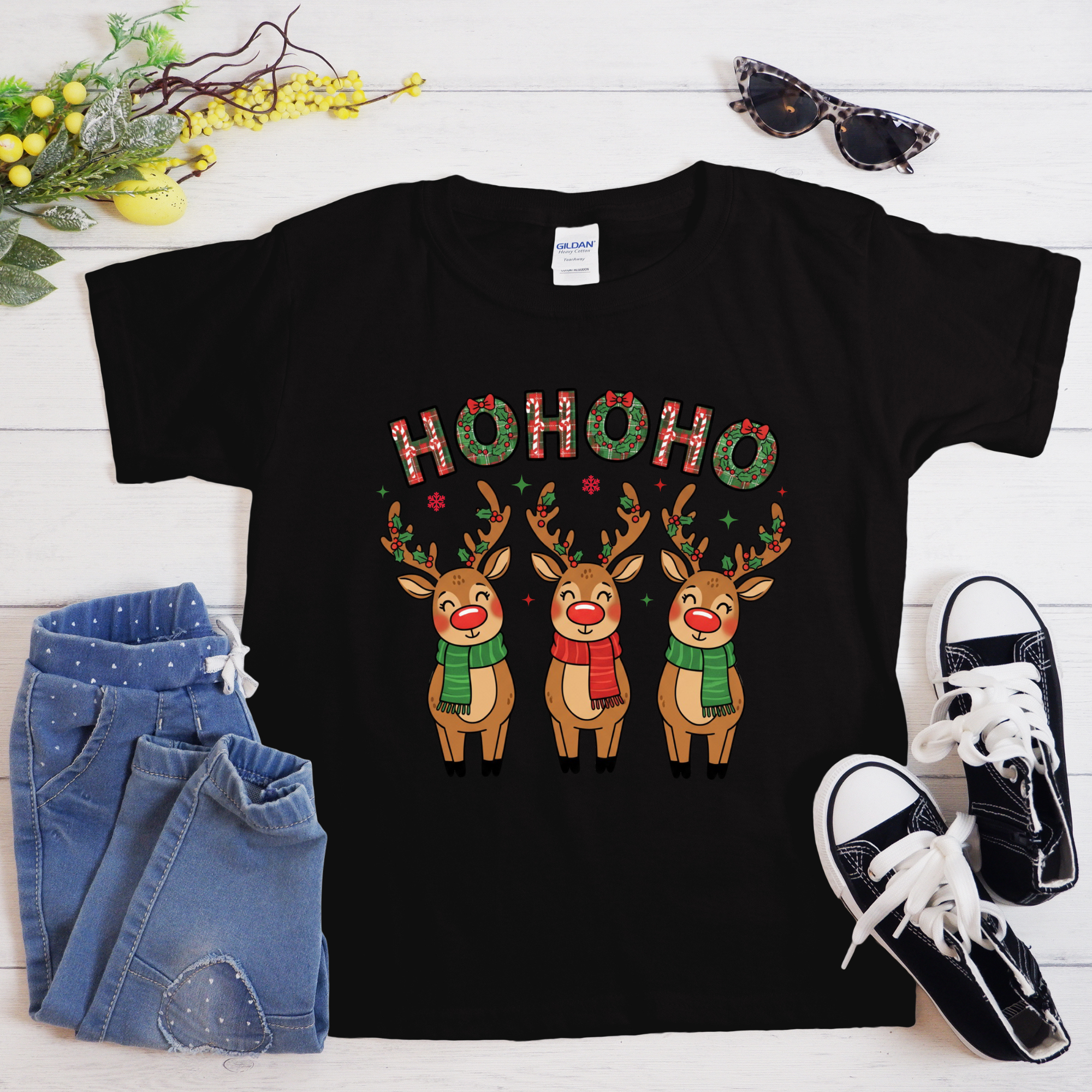 TRICOU COPII "HO HO HO REINDEER"