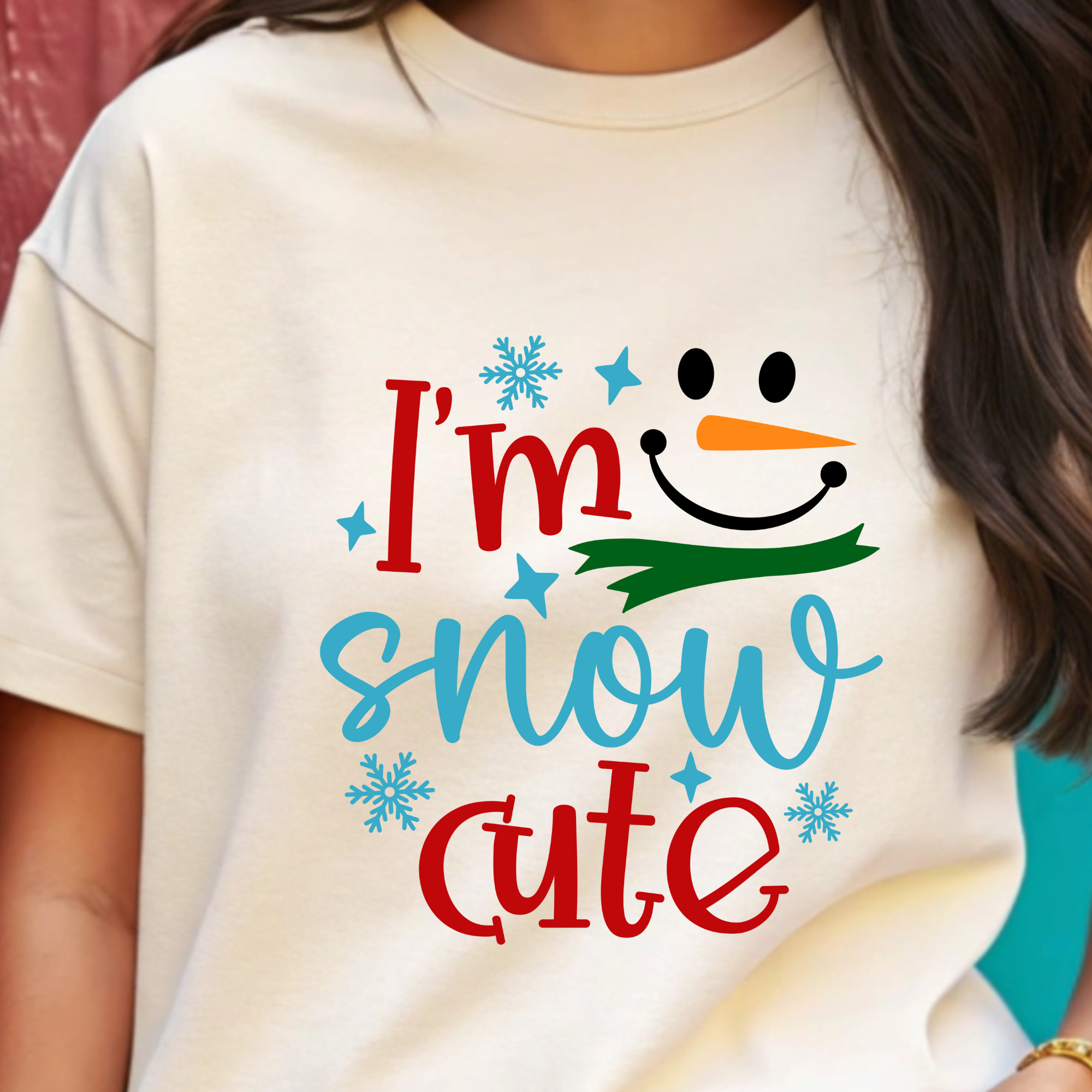 TRICOU ALB "IM SNOW CUTE"