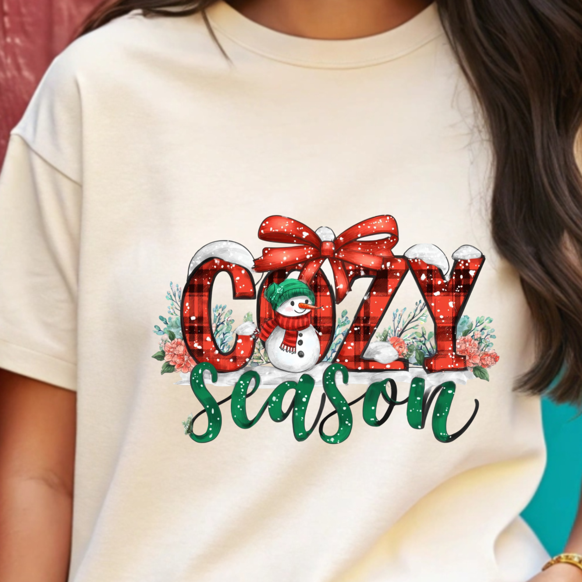 TRICOU ALB "COZY SEASON"
