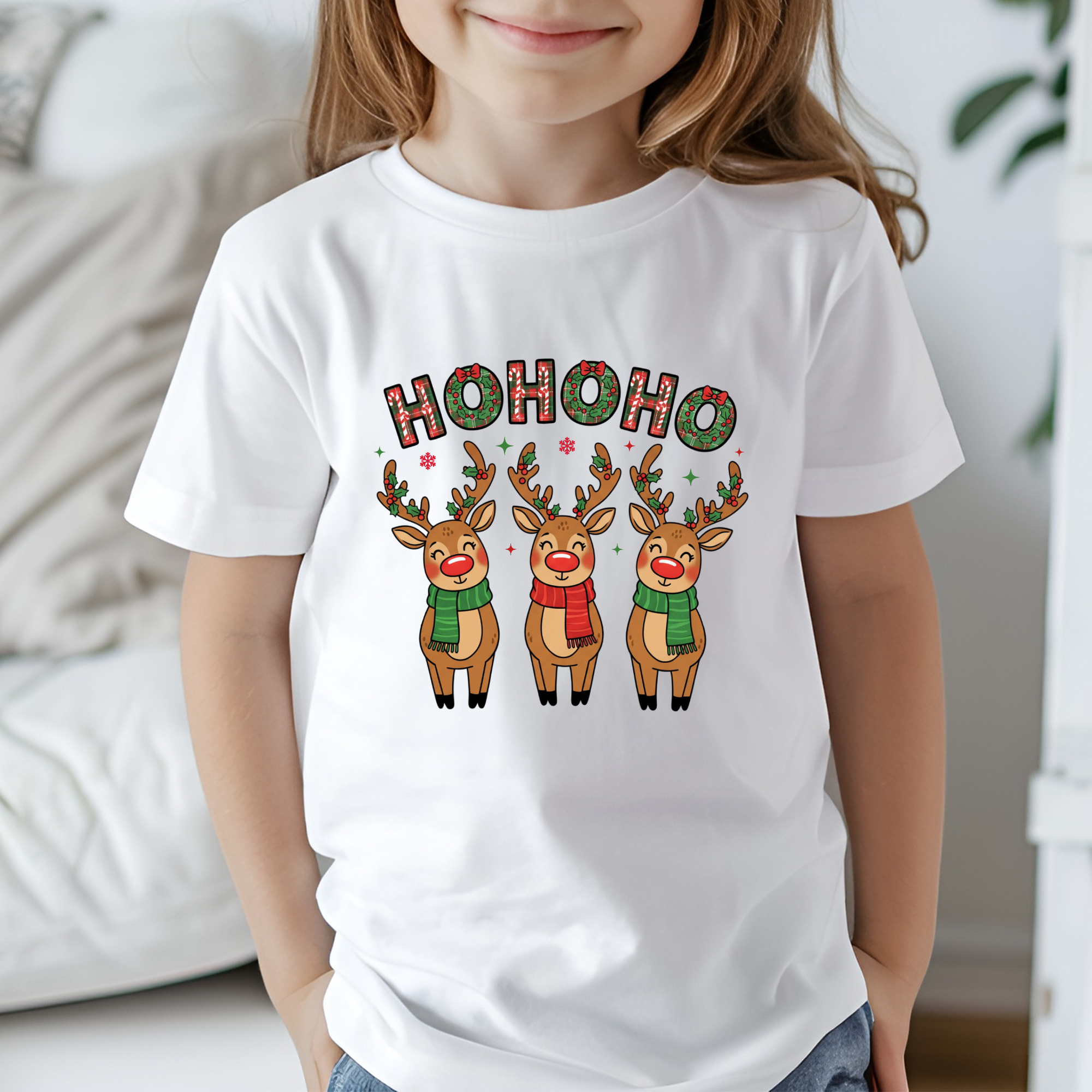 TRICOU COPII "HO HO HO REINDEER"