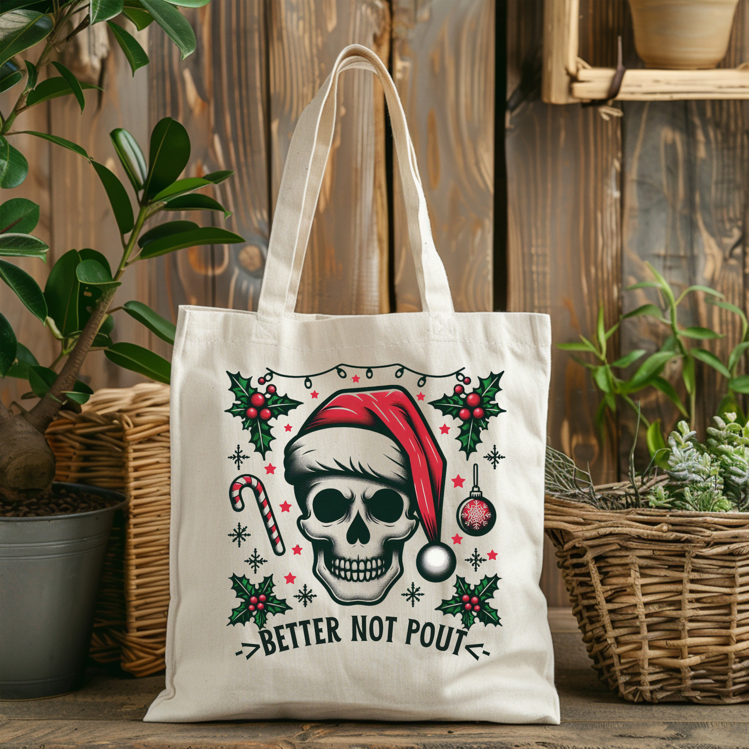SACOSA BUMBAC “SANTA SKULL”
