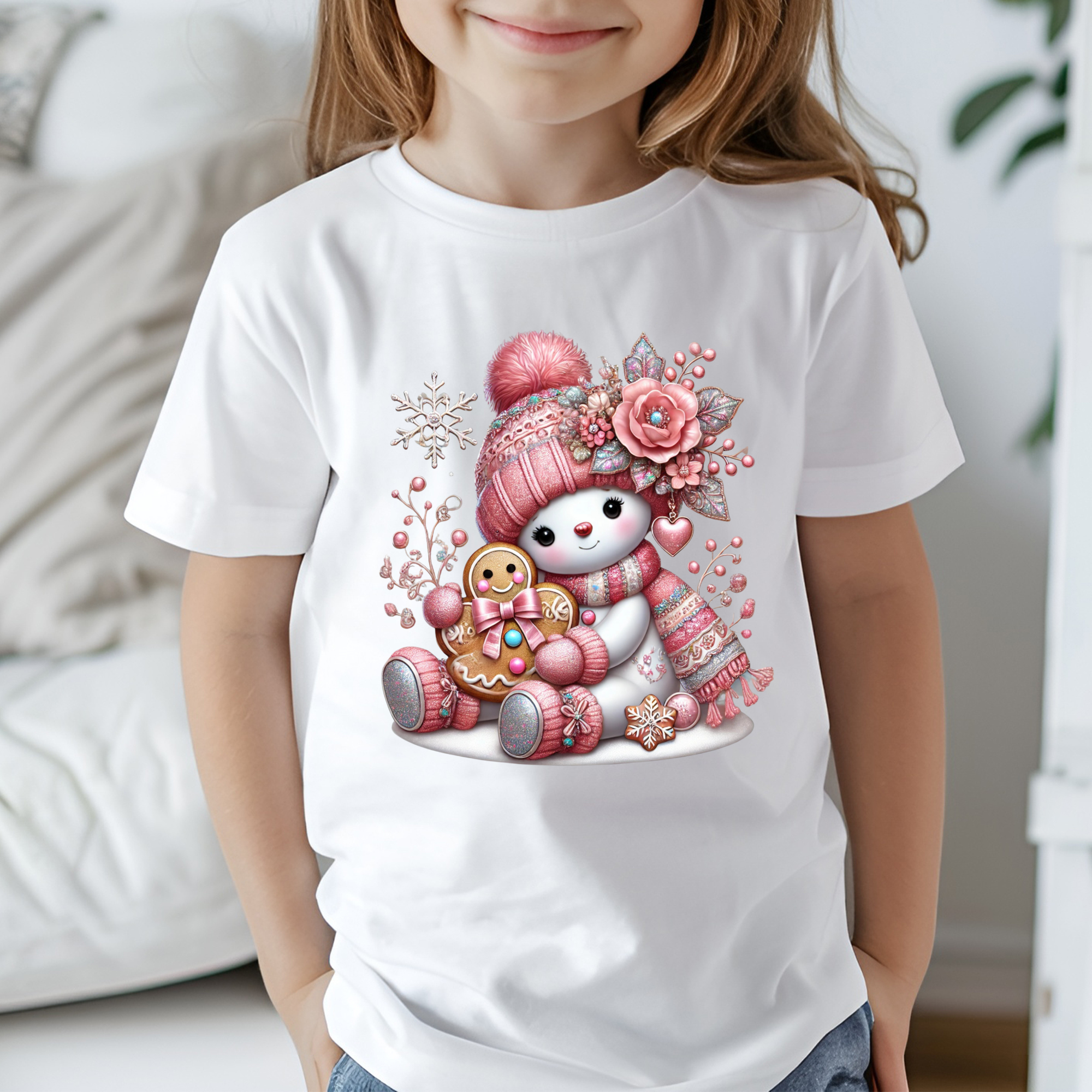 TRICOU FETITA "PINK SNOWGIRL"