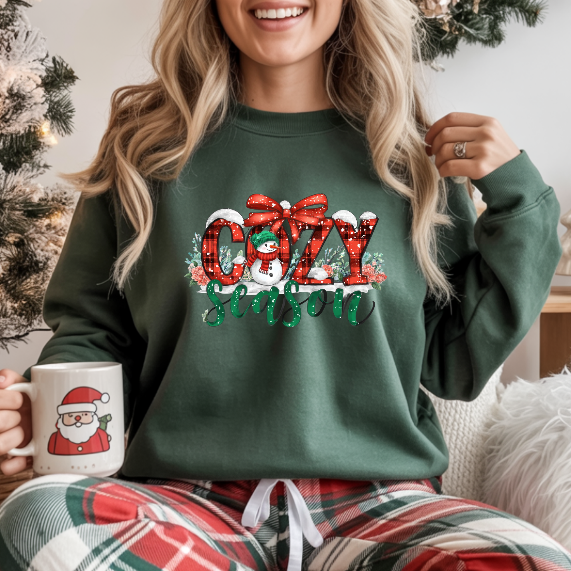 BLUZA VERDE "COZY SEASON"