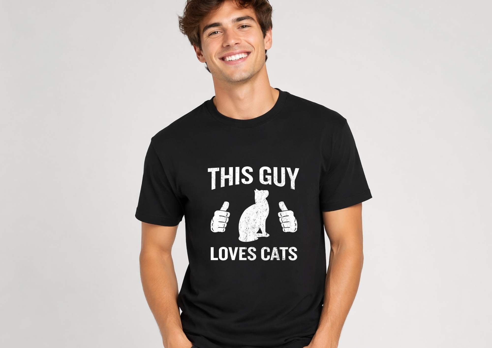 Tricou "This Guy loves Cats"