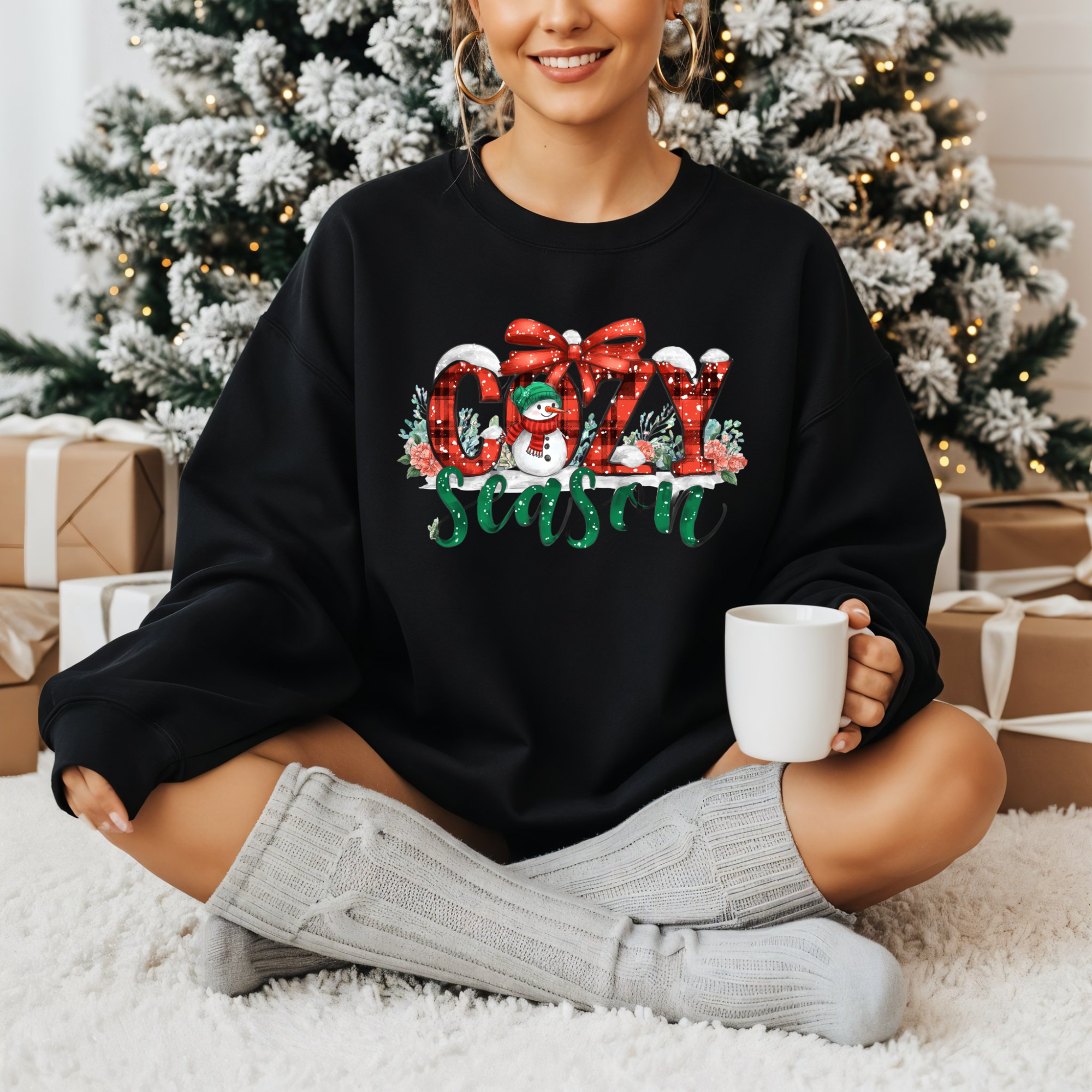 BLUZA NEAGRA "COZY SEASON"