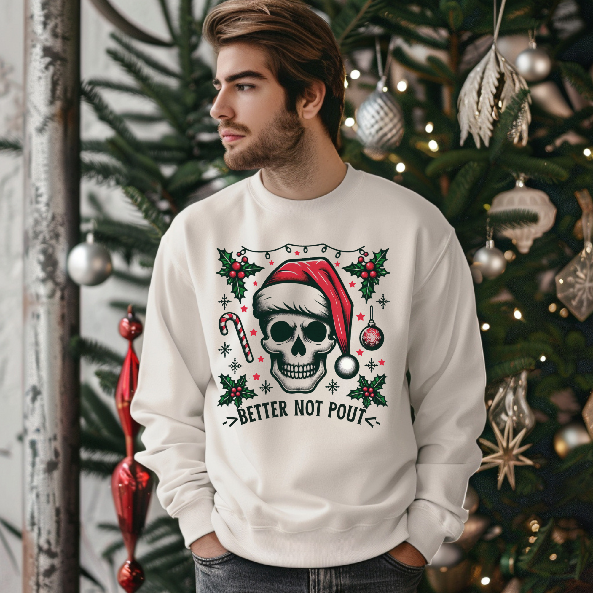 BLUZA ALBA "BETTER NOT POUT SKELETON"