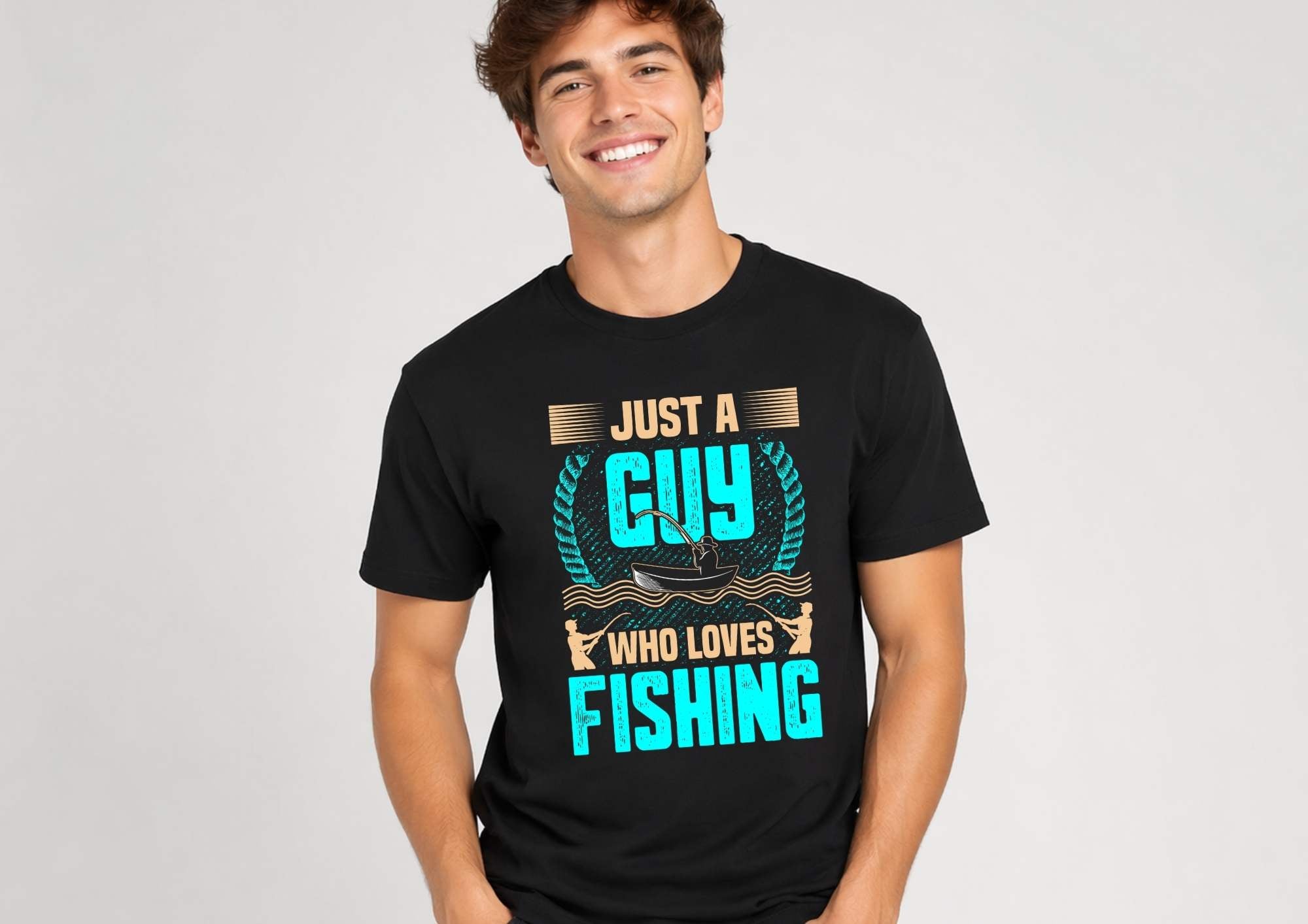 Tricou "Just a guy who loves fishing"