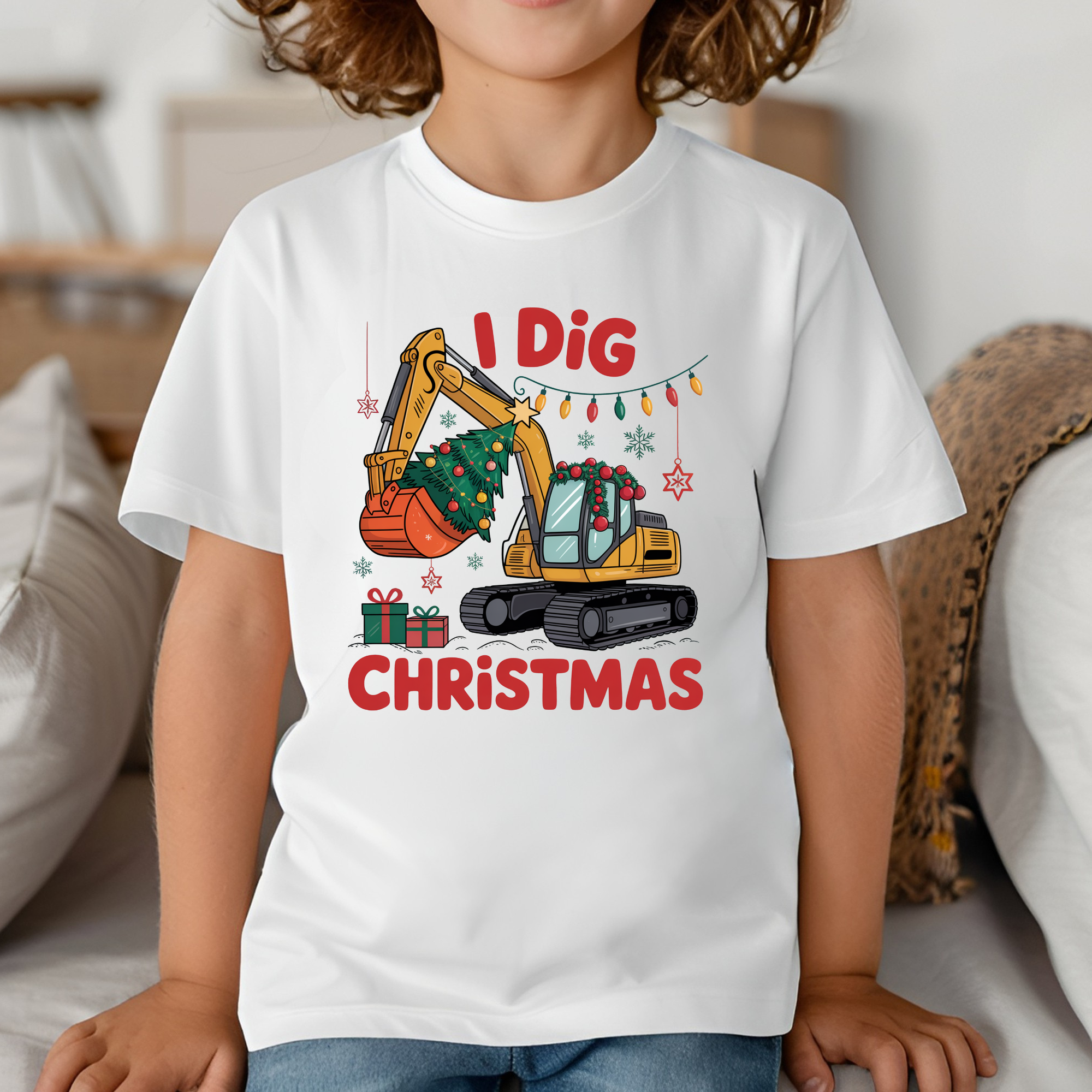 TRICOU COPII "I DIG CHRISTMAS"
