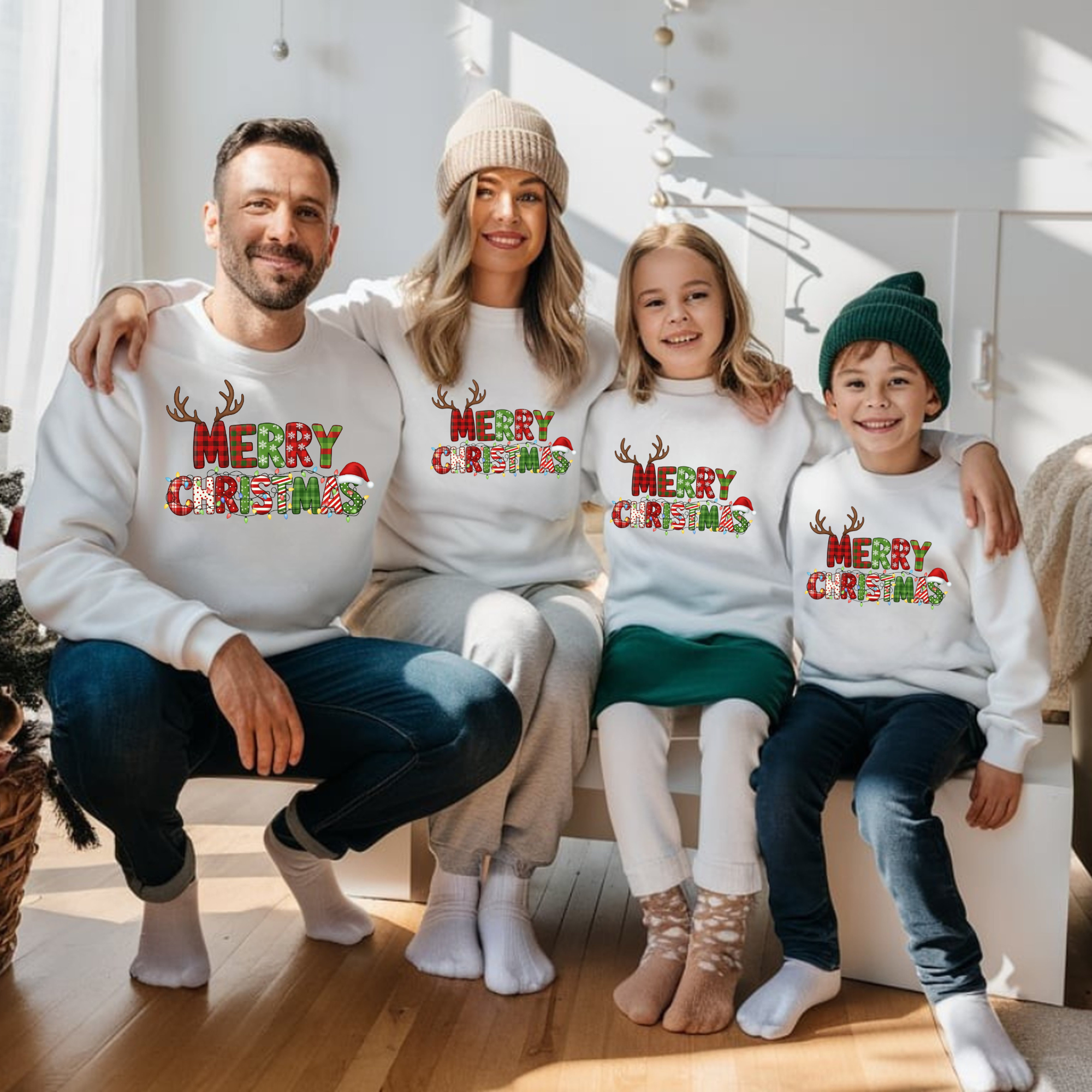 SET 4 BLUZE ALBE "MERRY CHRISTMAS"