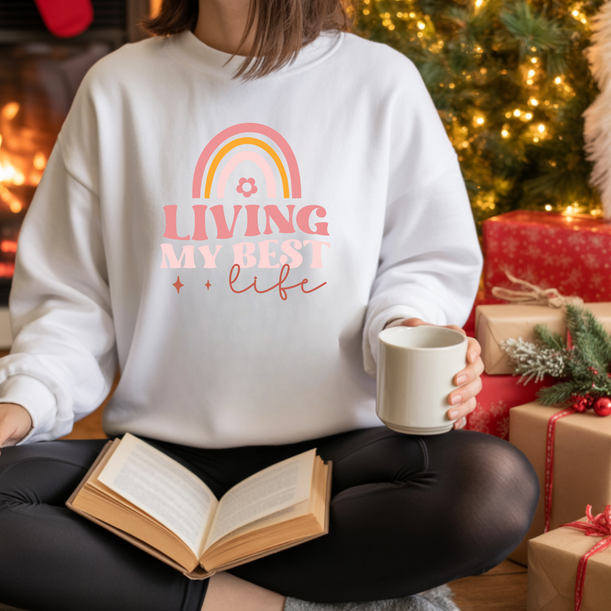 BLUZA ALBA "LIVING MY BEST LIFE"