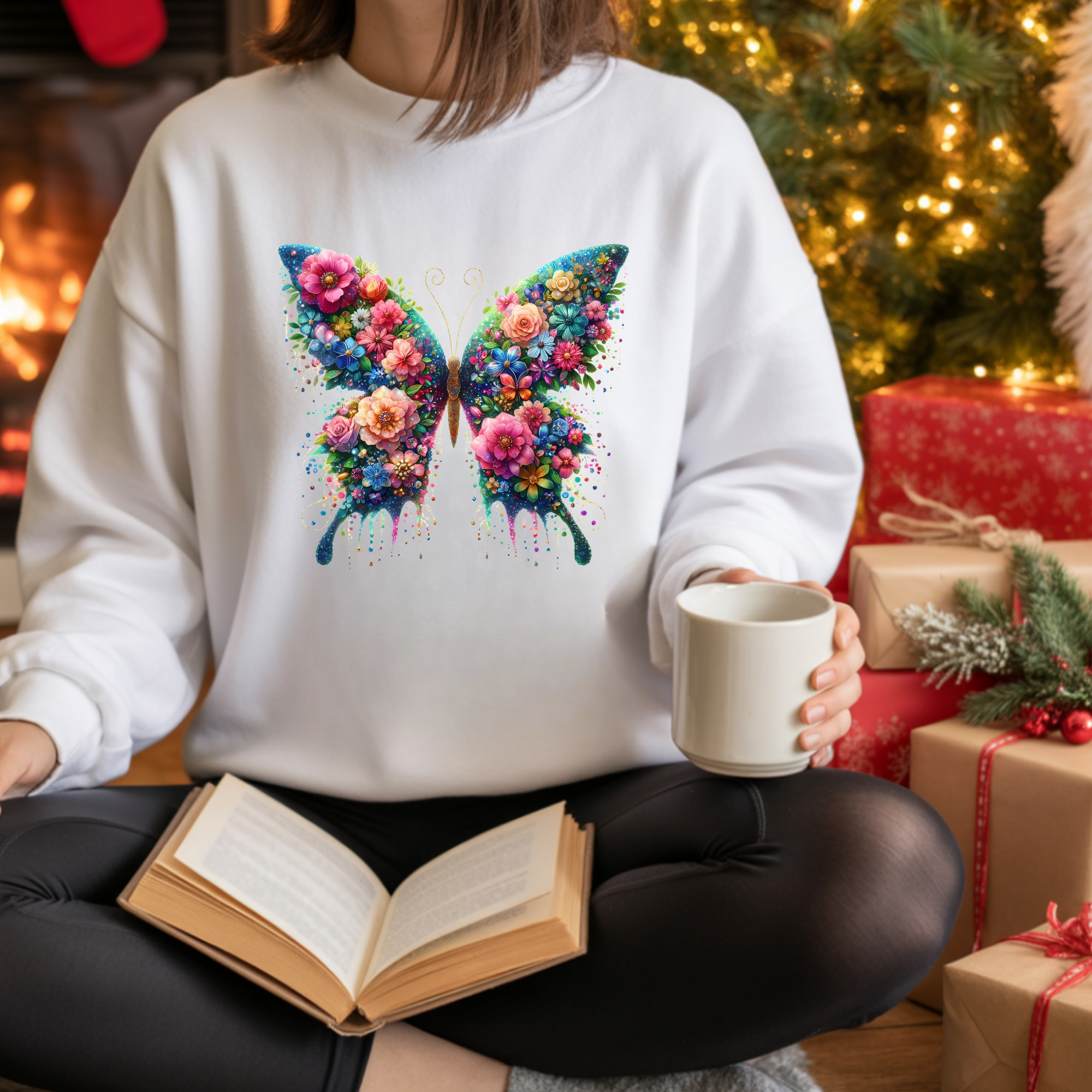 BLUZA ALBA "FLOWER BUTTERFLY"