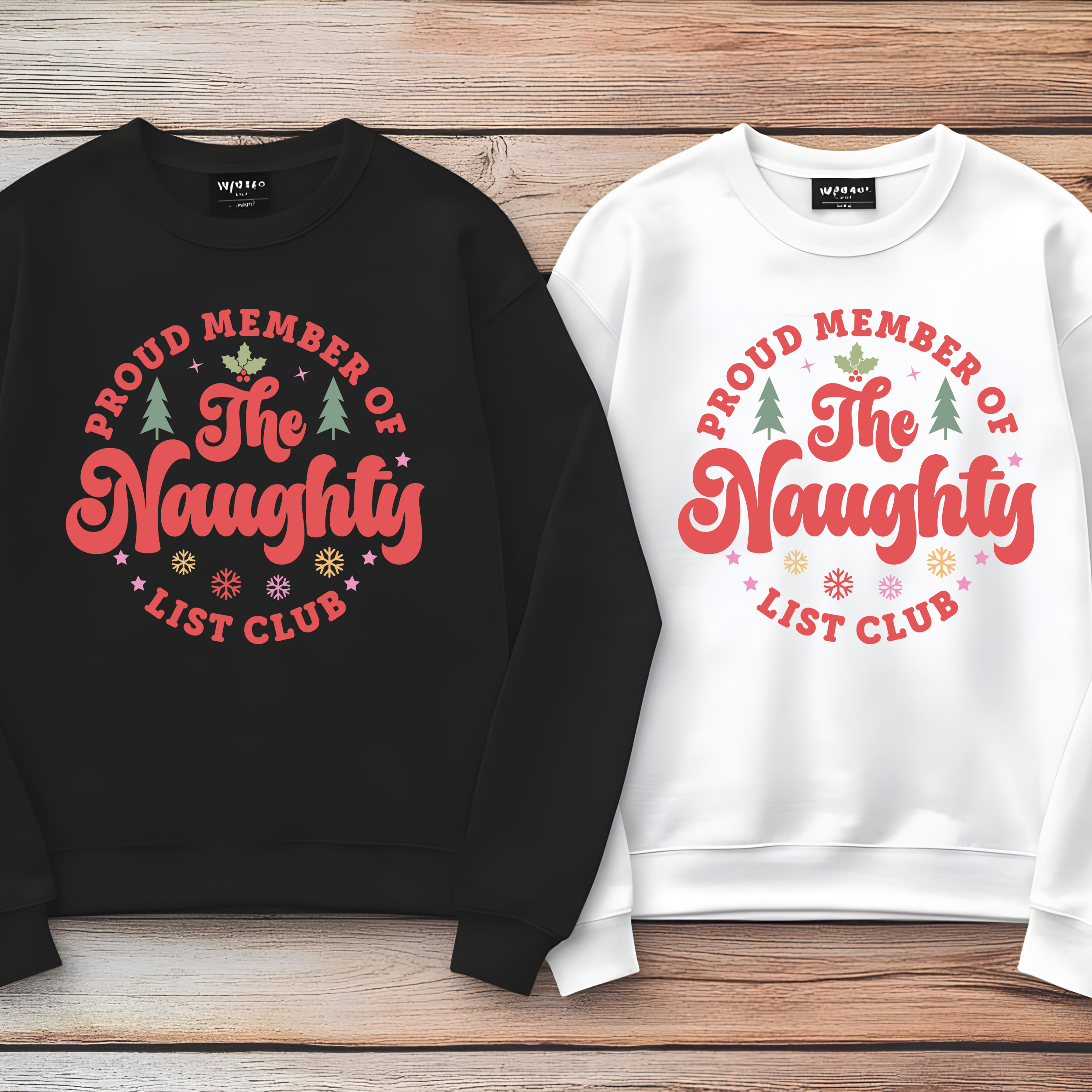 SET 2 BLUZOANE "THE NAUGHTY LIST"