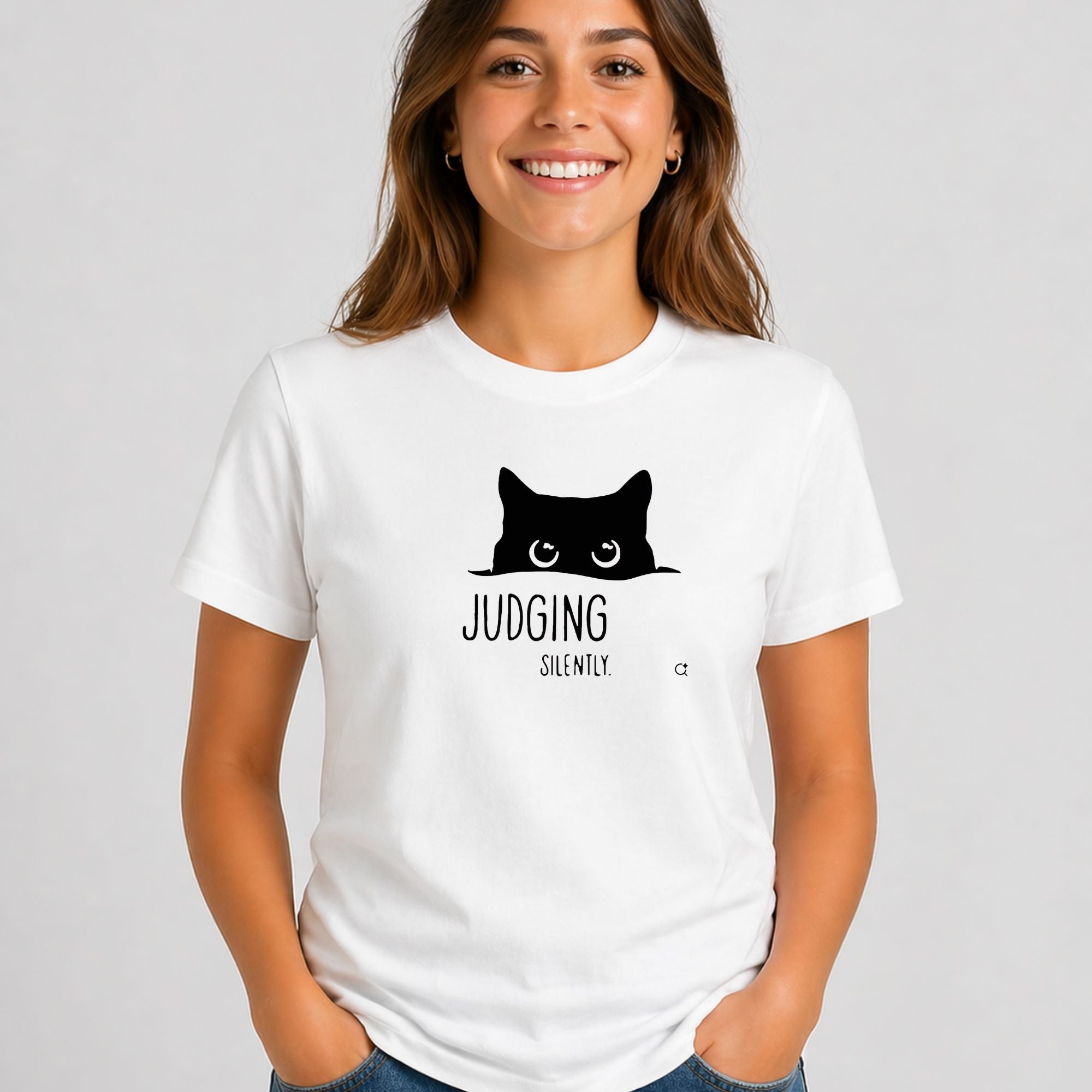 Tricou "Cat Judging silently"