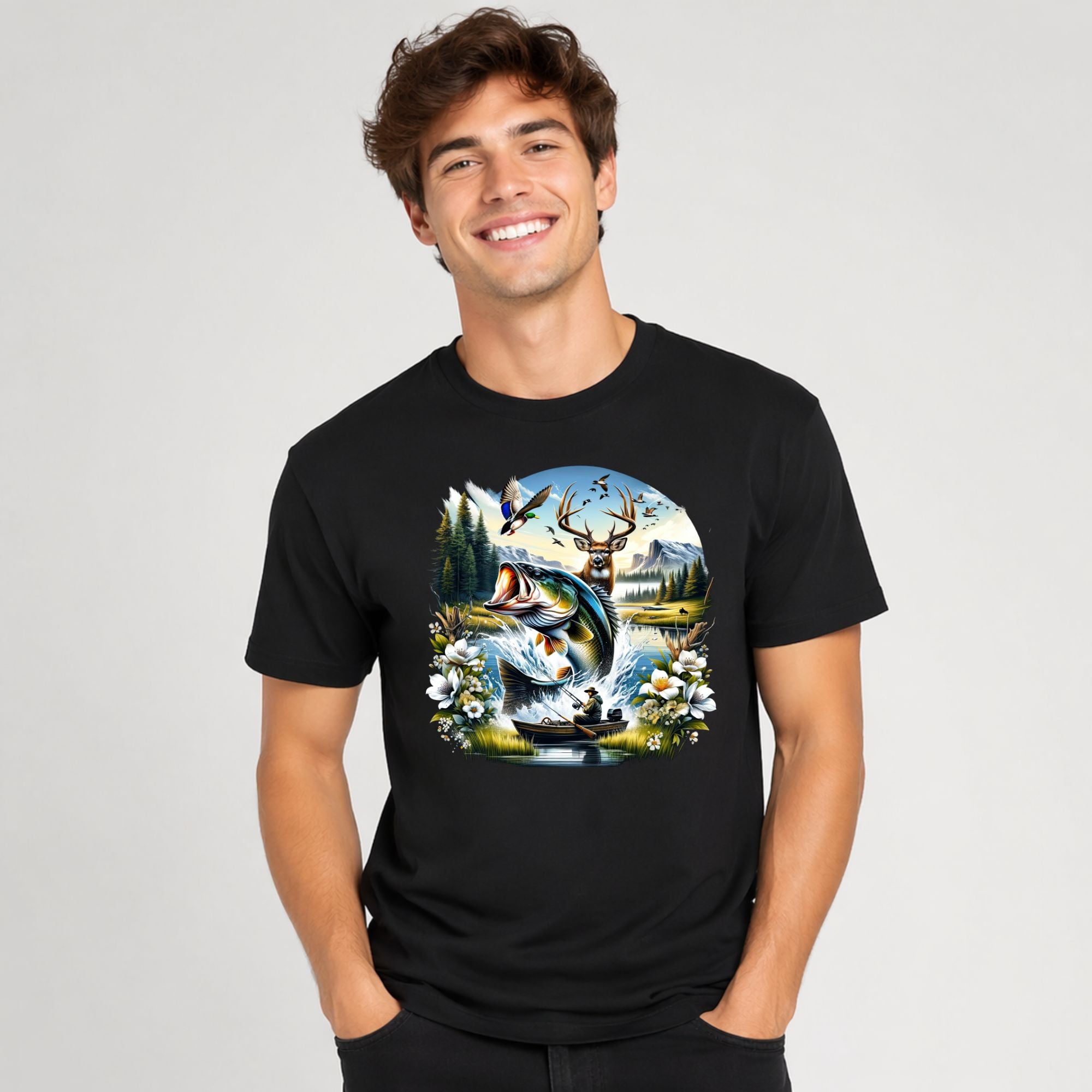 Tricou "Hunting and Fishing"