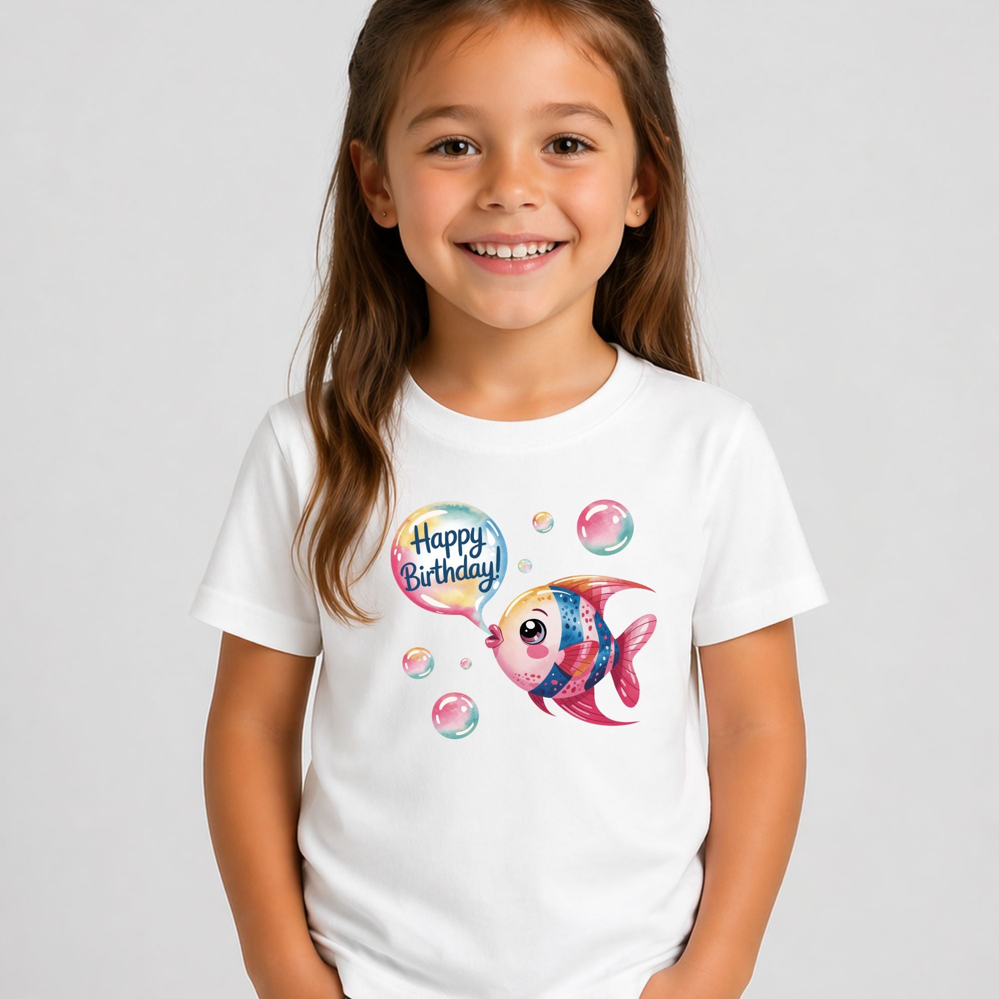 Tricou Copii "Happy Birthday Fish"