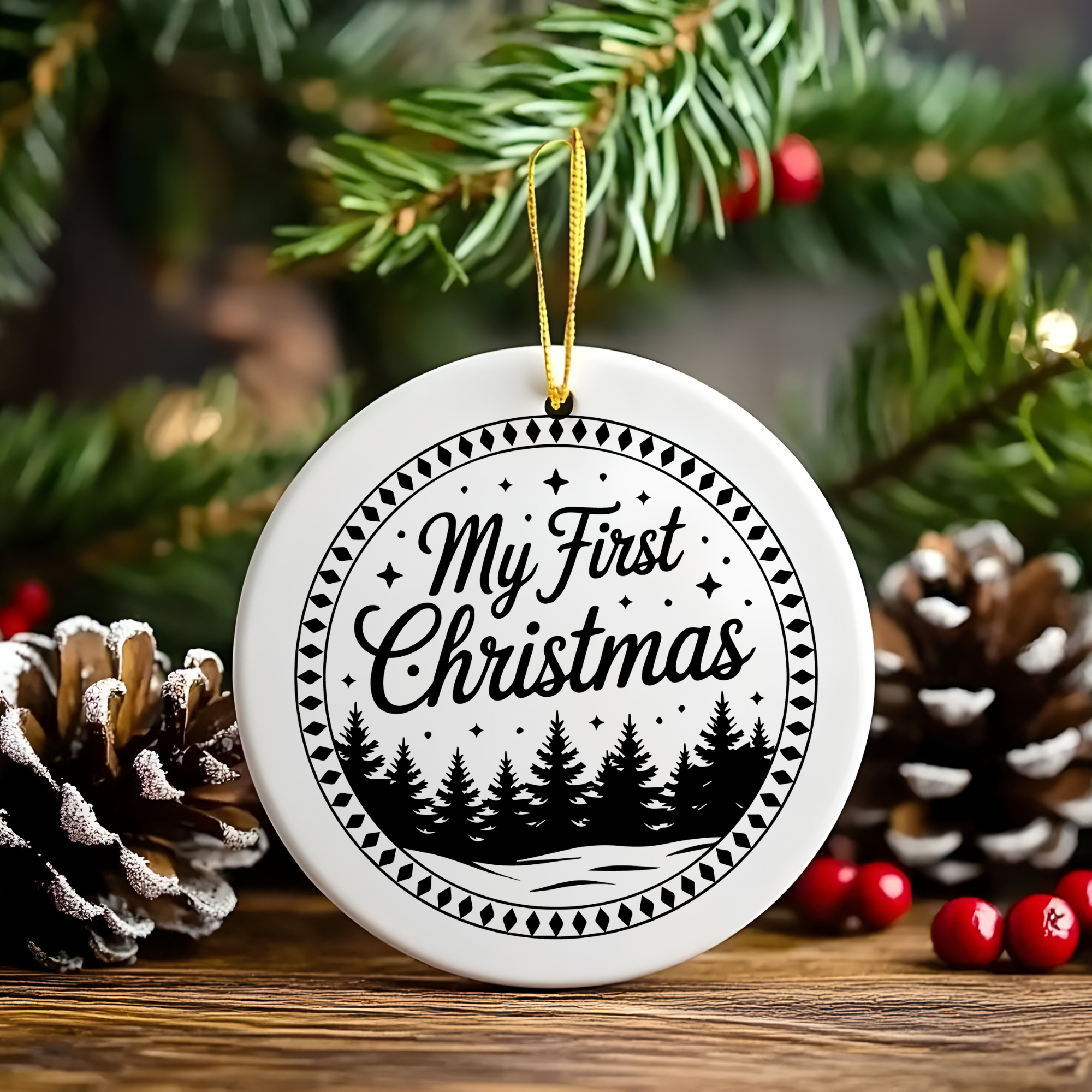 ORNAMENT BRAD "PRIMUL MEU CRACIUN"