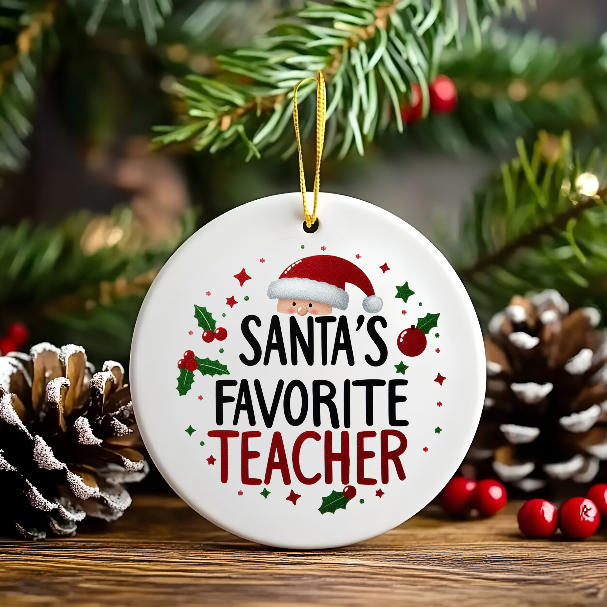 ORNAMENT BRAD "PROFESORUL PREFERAT"