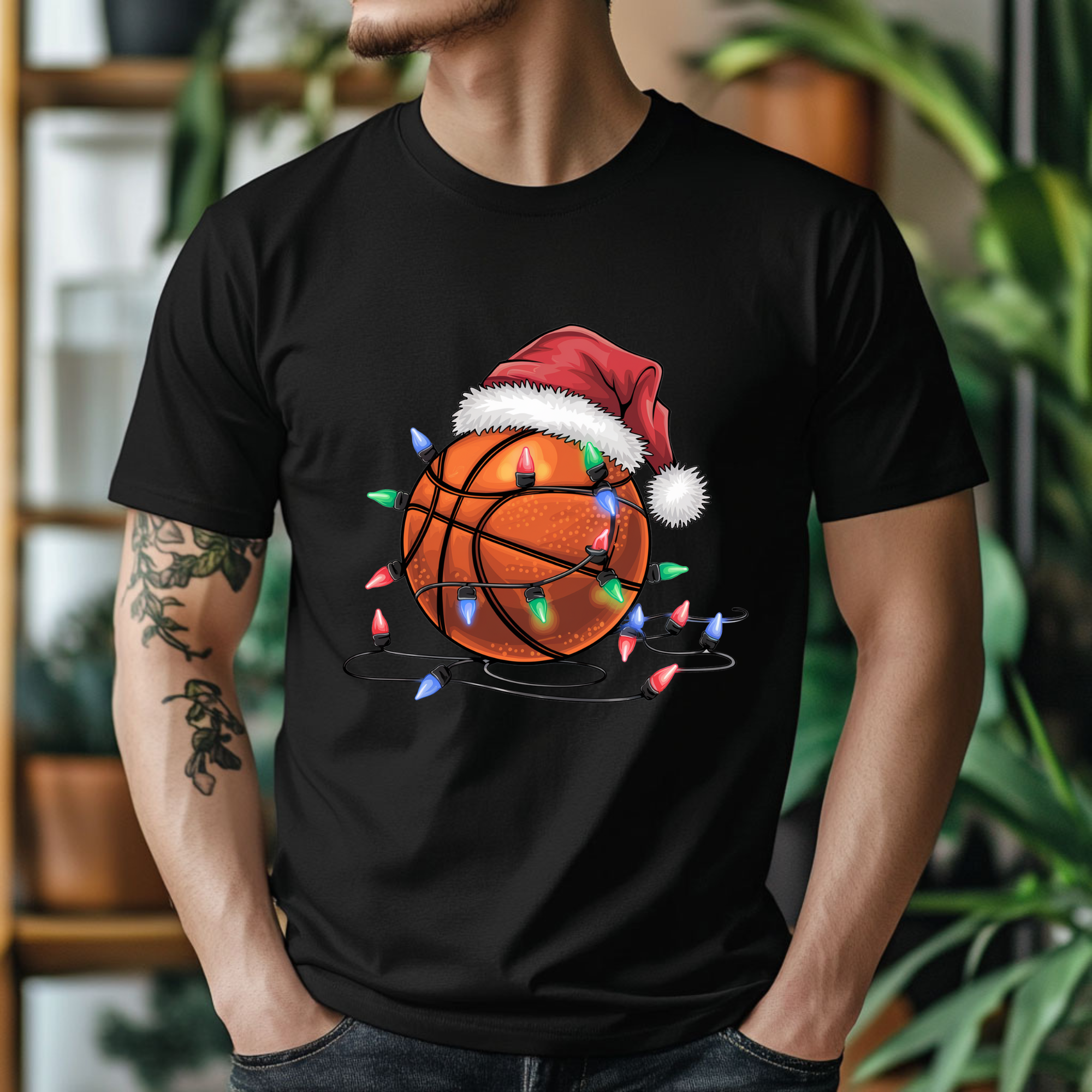 TRICOU NEGRU "BASKETBALL" PREMIUM
