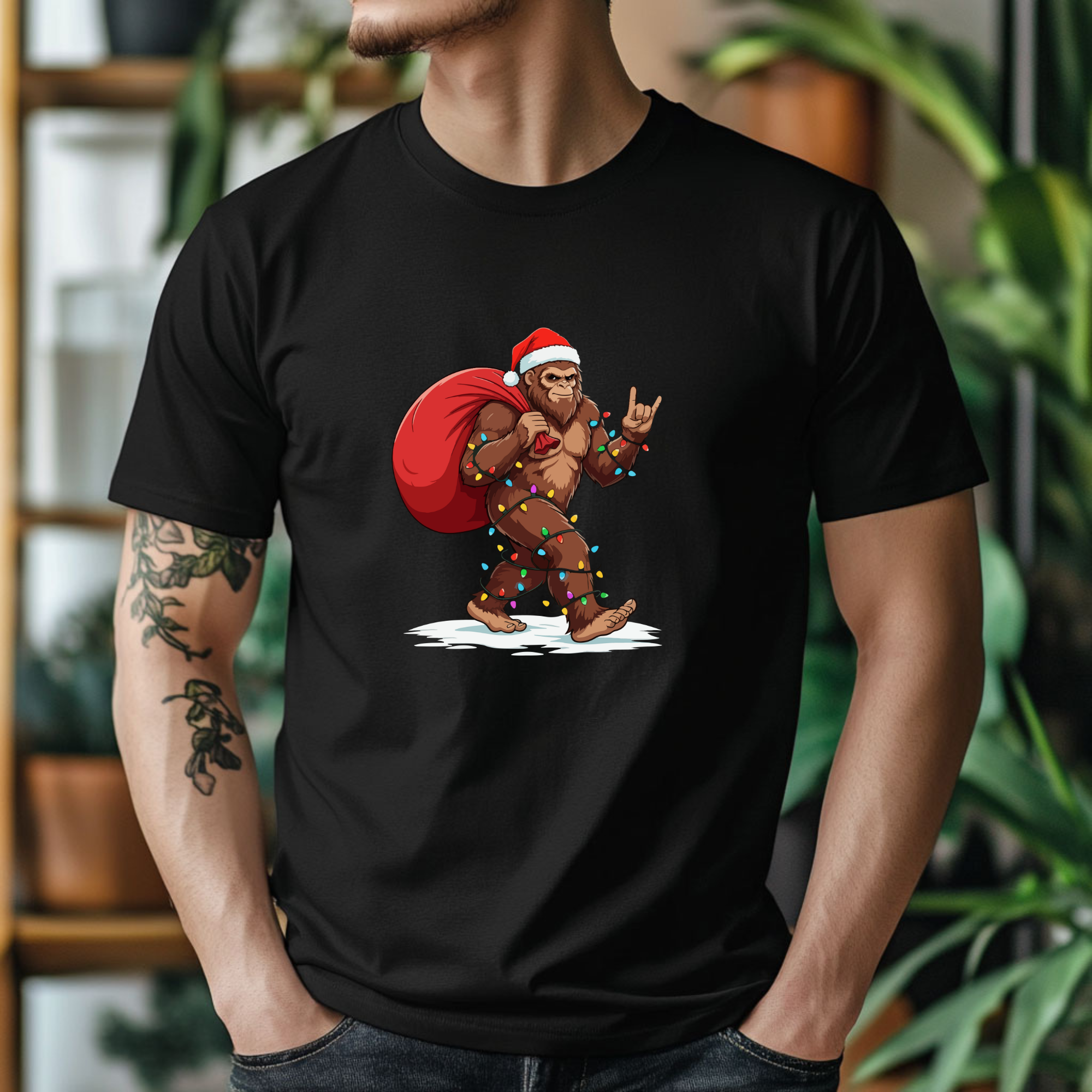 TRICOU NEGRU "BIG FOOT"