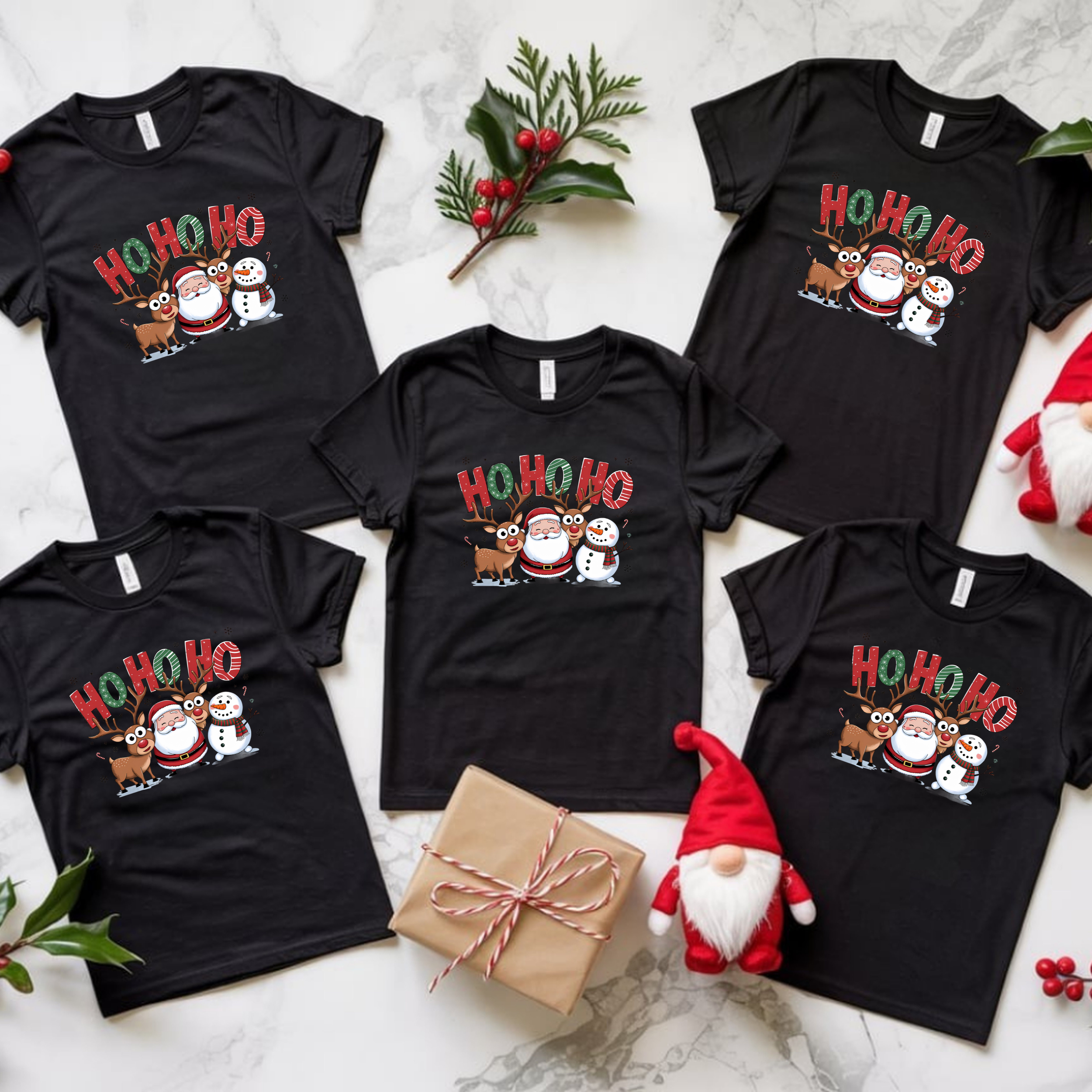 SET 5 TRICOURI "HO HO HO"